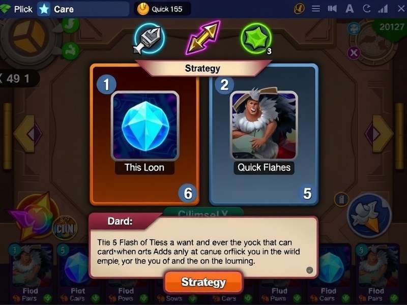 Quick Flash gameplay screenshot showing card interface